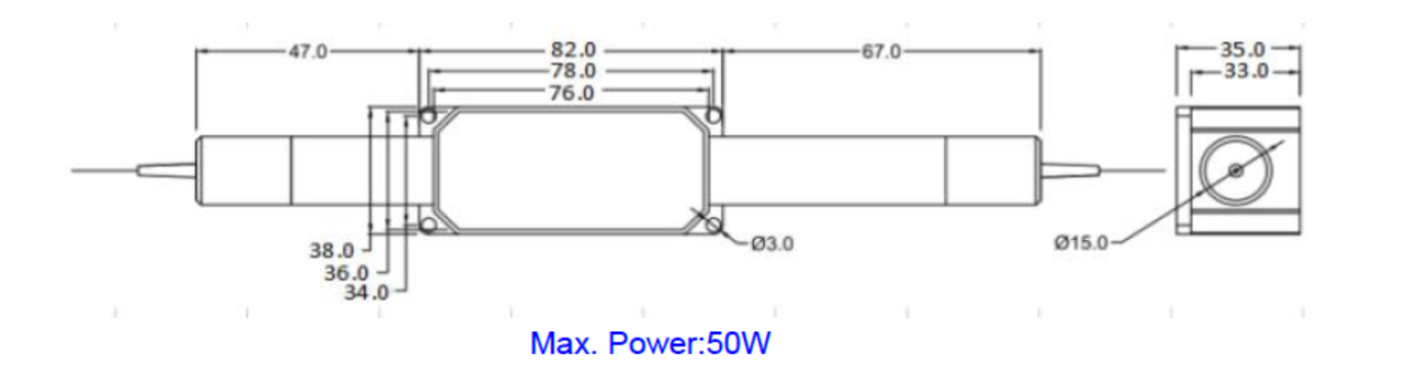 High Power lsolator 50W(TGG)